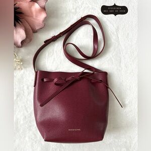 MANSUR GAVRIEL Mini Bucket Bag Burgundy Red